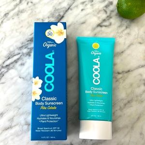 BRAND NEW 70% Organic COOLA Classic Body Sunscreen in Piña Colada 🍍 SPF 30